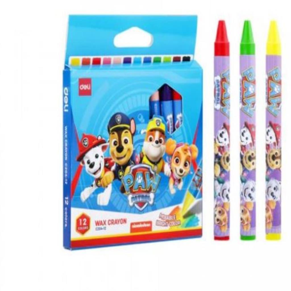 : Deli PAW Patrol Wax Crayons – 12 Colors